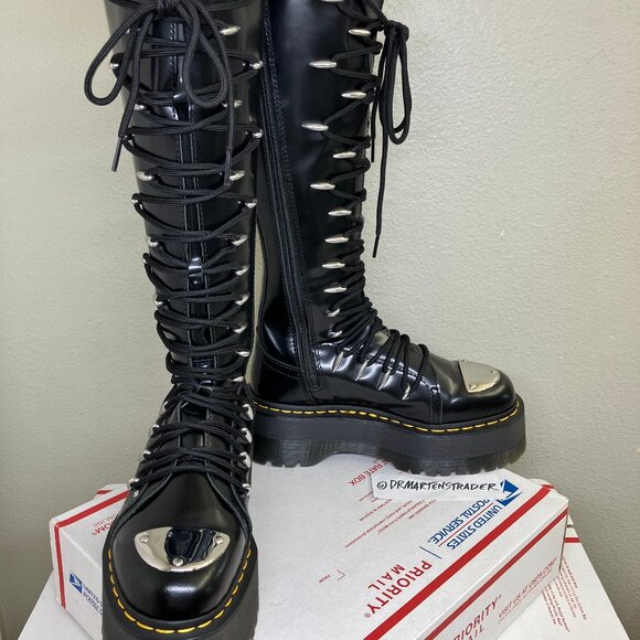 Dr. Martens 1b60 Max Lace LTT boots US 5.5 britain platform jadon aggy 1420 quad - Picture 9 of 15
